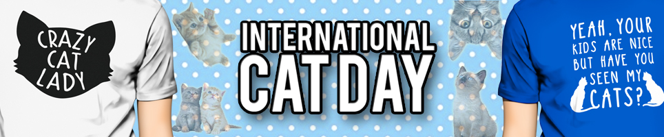 international cat day t-shirts